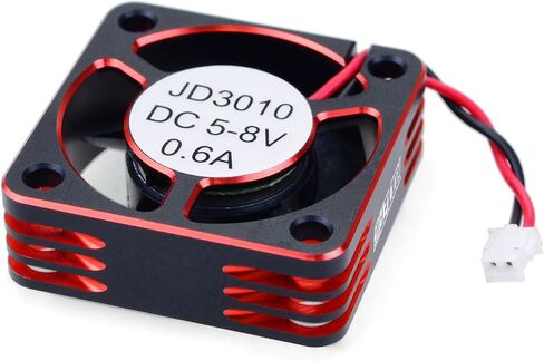 Surpass Hobby 30mm RC Fan 28000RPM RC Cooling Fan Heat Dissipation ESC Cooling Fan for 1/8 1/10 1/12 RC Car Turbo Esc A3 (Silver Black) in Kuwait
