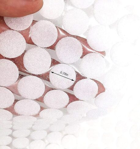 Self Adhesive Dots,1500pcs(750 Pairs) Strong Adhesive 0.39 inch Diameter Sticky Back Hook Nylon, Loop Dots with Waterproof Sticky Glue Tapes, Suitable for Classroom, Office, Home in Kuwait