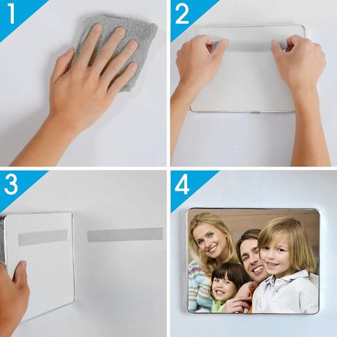 شريط حلقة خطاف قوي صناعي - ميلسان 1 × 7 بوصة 12 زوجًا من أشرطة الخطاف والحلقة شديدة التحمل مع مادة لاصقة للاستخدام في الفصول الدراسية والمنزل والمكتب| أزرق in Kuwait