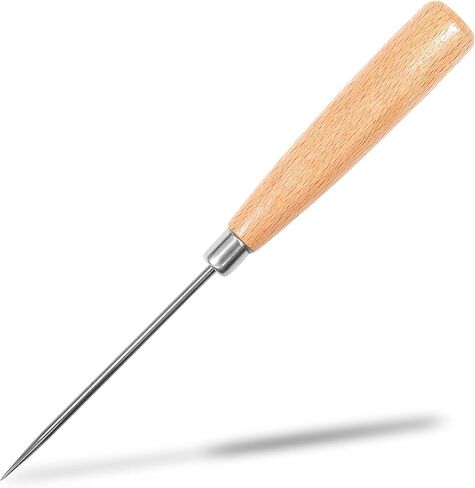 سيكي اليابان الجلود اليابانية خدش المخرز، مقبض الخشب المخرز المجوف، أداة الخياطة الخياطة للجلود DIY اليدوية in Kuwait