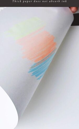 Bachmore Bleedproof Marker Paper Pad - 9"X12"- Premium White 80lb/120g, 60 Sheets Semi Translucent for Pen, Pencil or Marker, Fold Over,Copic Paper in Kuwait