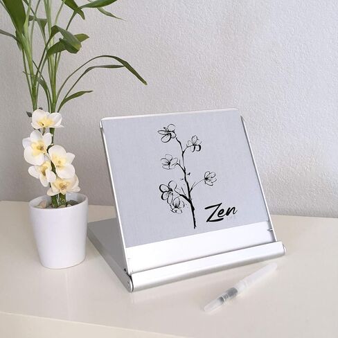 Zen Artist Board, Fusion, Paint with Water Relaxation Meditation Art, Relieve Stress, Small Travel Size Magic Drawing Watercolor with Brush in Kuwait