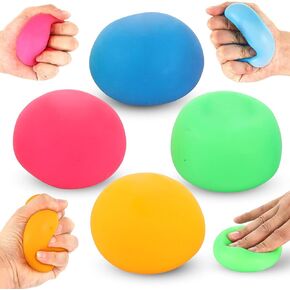 4 Pack Stress Ball for Kids and Adults Slow Rising Balls Sensory Fidget Toy Anxiety Stress Relaxation Squeezing Balls Calming Tool, Vent Mood and Improve Focus, Squishy Ball Hand Grip Pressure Ball