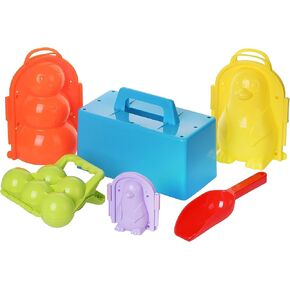 6 قطع من أدوات صنع كرات الرمل، مجموعة ساندمان، صانع قرميد البطريق والقلعة، ألعاب قوالب كرات الرمل الصيفية الممتعة للأطفال، قوالب الثلج للخارج، كرات الثلج، هدية الشتاء، هدية عيد الميلاد، رجل الثلج in Kuwait