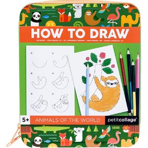 Petit Collage On-the-Go Design & Draw Activity Set – Reusable Magnetic Dress Up Toy for Kids with Kids Drawing Pad – Creative Toys for Ages 5+ – Ideal Travel Activity for Kids in Saudi Arabia