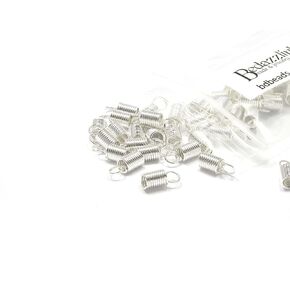 50 Coil Bead End Tip Findings for Thick 3mm Beading Cord & Leather Cording Ends (Gold Plated) in Saudi Arabia