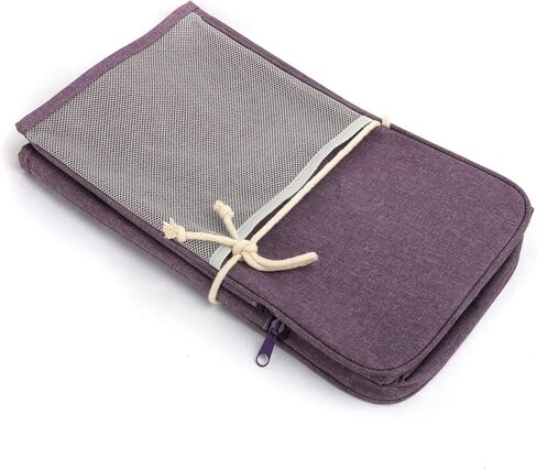 غطاء ماكينة الخياطة KOKNIT مع جيوب تخزين، غطاء غبار مبطن قابل للطي يناسب معظم ماكينات Brother & Singer القياسية (أسود) in Kuwait