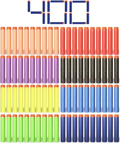 400 قطعة ملونة قابلة لإعادة التعبئة من كيسير، عبوة ذخيرة لقاذف الكرات N-Strike Elite Series Blasters in Kuwait