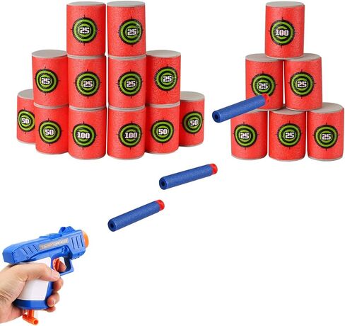 400 قطعة ملونة قابلة لإعادة التعبئة من كيسير، عبوة ذخيرة لقاذف الكرات N-Strike Elite Series Blasters in Kuwait