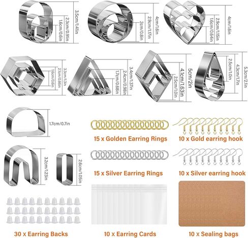 Polymer Clay Press Machine, Polymer Clay Roller Machine Set Includes Craft Clay Mixers Machine, 139PCS Cutter Clay Earring and USB Electric Mini Portable Handheld Drill Kit for DIY Craft Projects in Kuwait