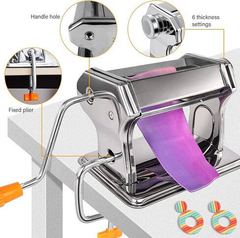 Polymer Clay Press Machine, Polymer Clay Roller Machine Set Includes Craft Clay Mixers Machine, 139PCS Cutter Clay Earring and USB Electric Mini Portable Handheld Drill Kit for DIY Craft Projects in Kuwait