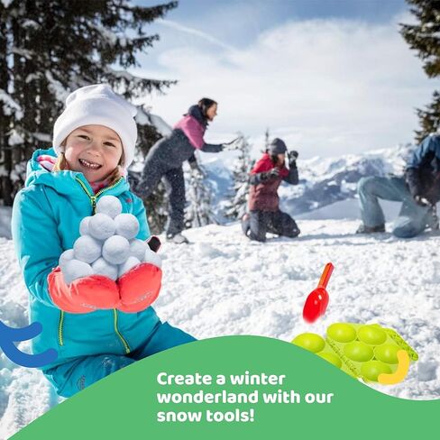 6 قطع من أدوات صنع كرات الرمل، مجموعة ساندمان، صانع قرميد البطريق والقلعة، ألعاب قوالب كرات الرمل الصيفية الممتعة للأطفال، قوالب الثلج للخارج، كرات الثلج، هدية الشتاء، هدية عيد الميلاد، رجل الثلج in Kuwait