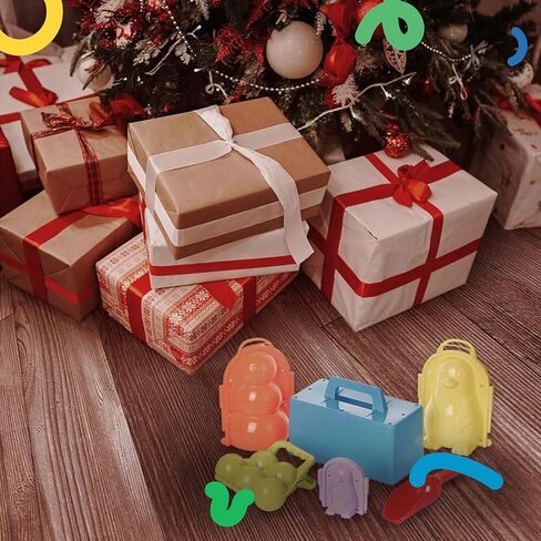 6 قطع من أدوات صنع كرات الرمل، مجموعة ساندمان، صانع قرميد البطريق والقلعة، ألعاب قوالب كرات الرمل الصيفية الممتعة للأطفال، قوالب الثلج للخارج، كرات الثلج، هدية الشتاء، هدية عيد الميلاد، رجل الثلج in Kuwait