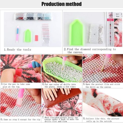 eniref 5d Diamond Painting,Diamond Art Kits for Adults Colorful Eyes DIY Rhinestones Home Wall Decoration Paint by Numbers Gem Art Crafts for Kids Adults Children(Canvas Size: 11.8 X 15.75 in in Kuwait