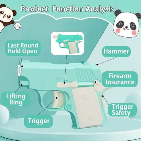 Yisquar 1911 3D مطبوعة مسدس صغير اللعب لعبة صغيرة Pístol Fidget Toys الكبار تخفيف التوتر لعبة الألعاب الحسية للأطفال الأصدقاء عيد الميلاد هدية عيد ميلاد-الضوء الأخضر in Kuwait