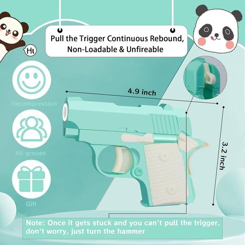 Yisquar 1911 3D مطبوعة مسدس صغير اللعب لعبة صغيرة Pístol Fidget Toys الكبار تخفيف التوتر لعبة الألعاب الحسية للأطفال الأصدقاء عيد الميلاد هدية عيد ميلاد-الضوء الأخضر in Kuwait