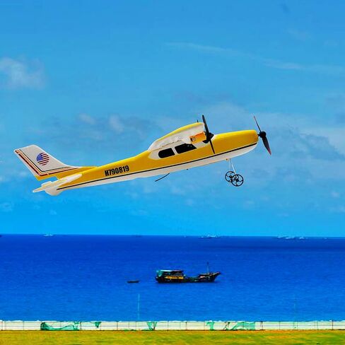 طائرة RC | طائرة بالتحكم عن بعد جاهزة للطيران | طائرة RC بقناتين مع جيرو | طائرة تحكم عن بعد سهلة الطيران للأطفال والأولاد والبالغين المبتدئين in Kuwait