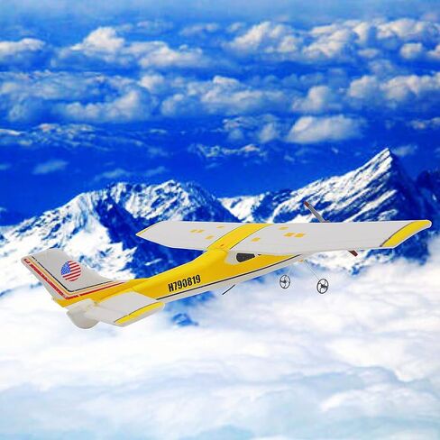 طائرة RC | طائرة بالتحكم عن بعد جاهزة للطيران | طائرة RC بقناتين مع جيرو | طائرة تحكم عن بعد سهلة الطيران للأطفال والأولاد والبالغين المبتدئين in Kuwait