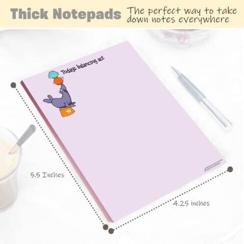 Stonehouse Collection 4 Funny Notepad Assorted Pack - Great Gift Set - 4.25 x 5.5in - 50 Sheets Per Pad (Humorous Set #1) in Kuwait