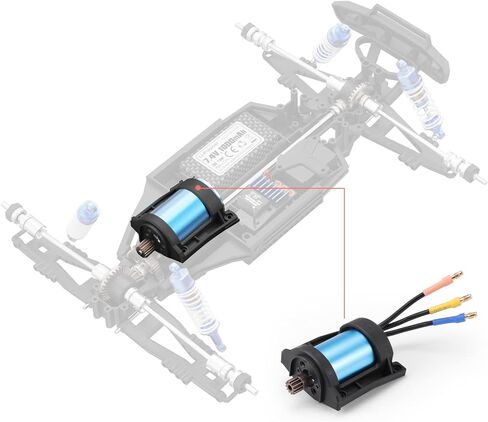 HAIBOXING 1/12TH Scale RC Cars Spare Parts Brushless Motor with Brushless Motor Pinion Apply to 903A(90209&90212) in Saudi Arabia
