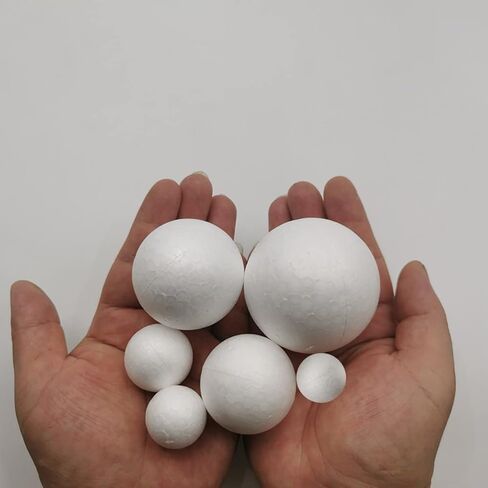 FFchuanhe 50pcs Foam Balls for Crafts DIY Styrofoam Round Balls 1-2.4in in Saudi Arabia