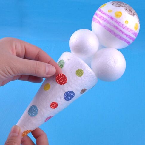 FFchuanhe 50pcs Foam Balls for Crafts DIY Styrofoam Round Balls 1-2.4in in Saudi Arabia