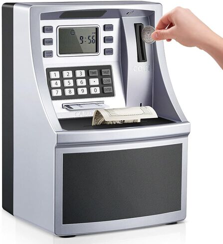 ARTISHION Piggy Banks، صندوق نقود خنزير بلاستيكي لطيف للفتيات والفتيان، هدايا ممتعة لبنك العملات المعدنية البلاستيكية غير القابلة للكسر لأعياد الميلاد والكريسماس وحفلات استقبال الطفل in Kuwait