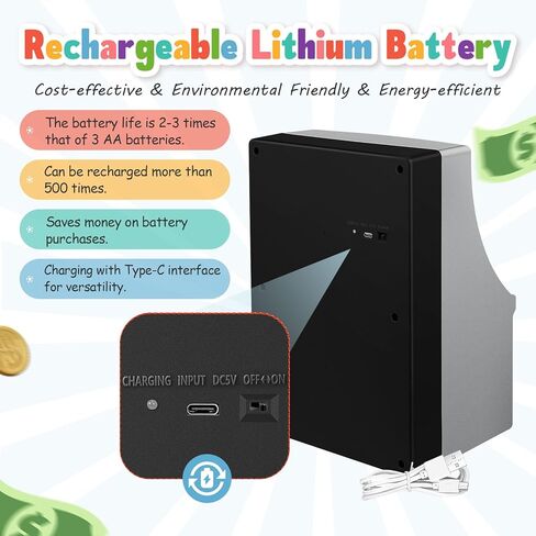 ARTISHION Piggy Banks، صندوق نقود خنزير بلاستيكي لطيف للفتيات والفتيان، هدايا ممتعة لبنك العملات المعدنية البلاستيكية غير القابلة للكسر لأعياد الميلاد والكريسماس وحفلات استقبال الطفل in Kuwait