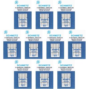 50 Schmetz Universal Sewing Machine Needles - Size 90/14 - Box of 10 Cards
