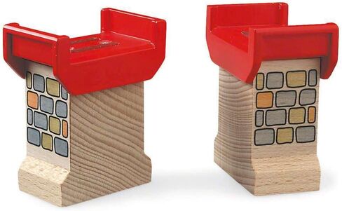 Brio World 33254 - Super Supports - 2 Piece Wooden Railway Set Train Accessory for Kids Ages 3 and Up in Saudi Arabia