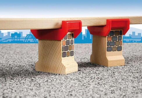 Brio World 33254 - Super Supports - 2 Piece Wooden Railway Set Train Accessory for Kids Ages 3 and Up in Saudi Arabia