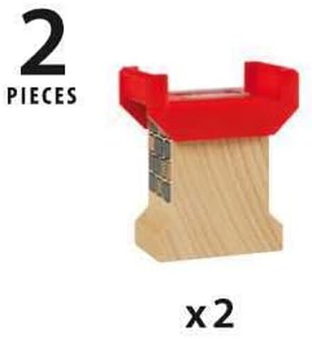 Brio World 33254 - Super Supports - 2 Piece Wooden Railway Set Train Accessory for Kids Ages 3 and Up in Saudi Arabia