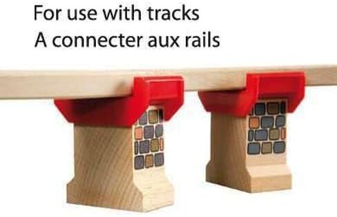 Brio World 33254 - Super Supports - 2 Piece Wooden Railway Set Train Accessory for Kids Ages 3 and Up in Saudi Arabia