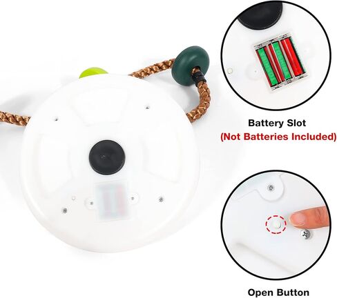 RedSwing LED Disc Swing for Kids，Tree Swing Climbing Rope with Platforms, Reliable and Secure Outdoor Round Swing for Backyard Multicolor in Kuwait