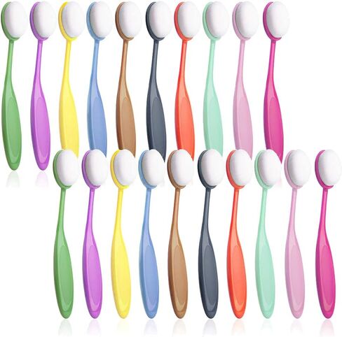 مجموعة فرش مزج الحبر الحرفي من 10 قطع ملونة متعددة الاستخدامات ومقابض مرمزة بالألوان (مجموعتان رينبو 4) in Kuwait