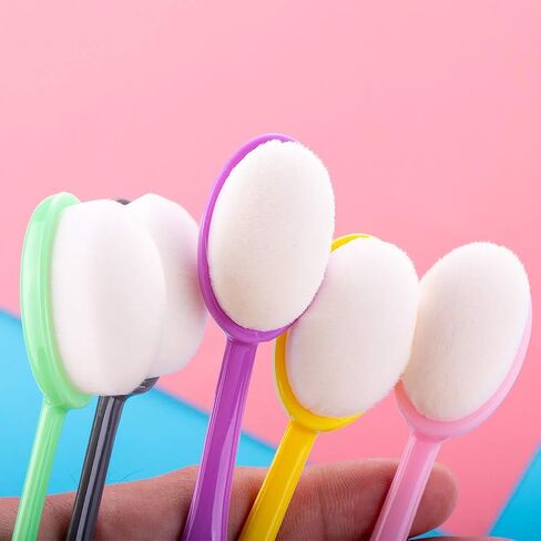 مجموعة فرش مزج الحبر الحرفي من 10 قطع ملونة متعددة الاستخدامات ومقابض مرمزة بالألوان (مجموعتان رينبو 4) in Kuwait