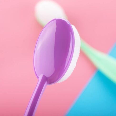 مجموعة فرش مزج الحبر الحرفي من 10 قطع ملونة متعددة الاستخدامات ومقابض مرمزة بالألوان (مجموعتان رينبو 4) in Kuwait