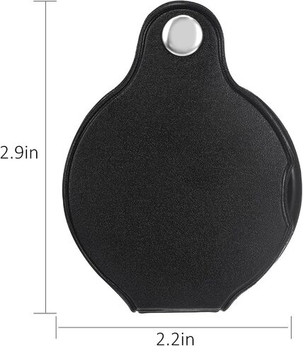 HESTYA 8 Pack 10X Mini Magnifying Glass Folding Pocket Magnifier Glass Loupe with Black Rotating Protective Holster for Reading Newspaper, Book, Magazine, Hobby, Jewelry in Saudi Arabia