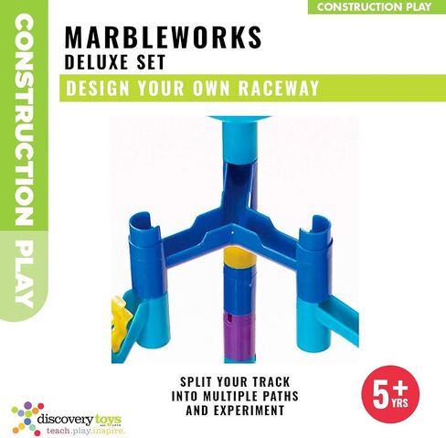 Discovery Toys MARBLEWORKS Marble Run Starter | Kid-Powered Learning | STEM Educational Building Block Toy Learning & Childhood Development 5 Years Old and Up in Saudi Arabia