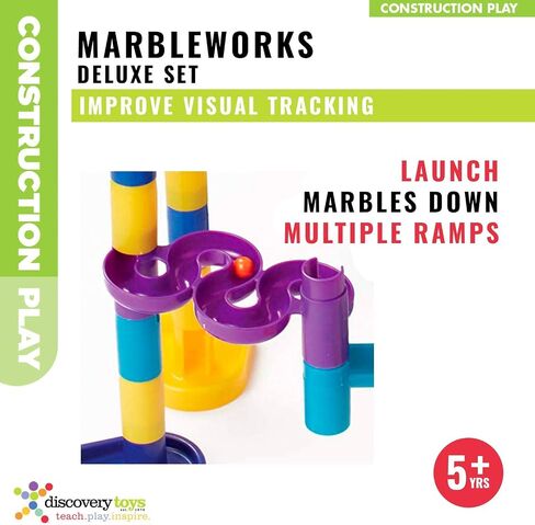 Discovery Toys MARBLEWORKS Marble Run Starter | Kid-Powered Learning | STEM Educational Building Block Toy Learning & Childhood Development 5 Years Old and Up in Saudi Arabia