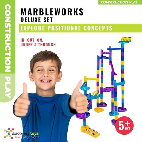 Discovery Toys MARBLEWORKS Marble Run Starter | Kid-Powered Learning | STEM Educational Building Block Toy Learning & Childhood Development 5 Years Old and Up in Saudi Arabia