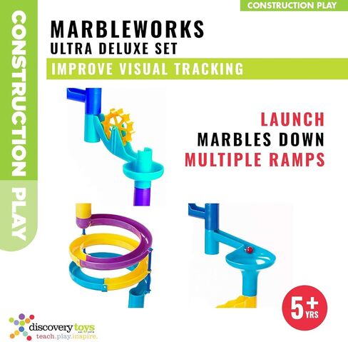 Discovery Toys MARBLEWORKS Marble Run Starter | Kid-Powered Learning | STEM Educational Building Block Toy Learning & Childhood Development 5 Years Old and Up in Kuwait