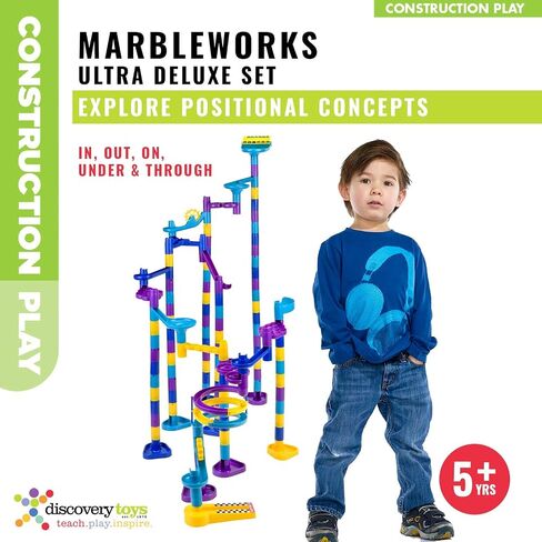 Discovery Toys MARBLEWORKS Marble Run Starter | Kid-Powered Learning | STEM Educational Building Block Toy Learning & Childhood Development 5 Years Old and Up in Kuwait