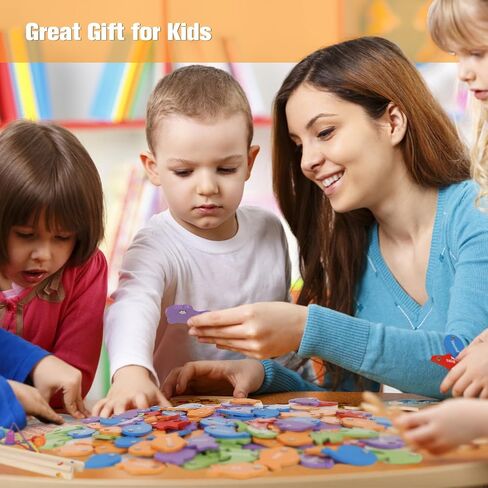 IKUKUER 456 قطعة خشبية لصيد الأسماك الكلمات لعبة اللعب في وقت مبكر مونتيسوري التعلم البصر الكلمات الأبجدية الأسماك اصطياد لغز ألعاب اللعب in Kuwait