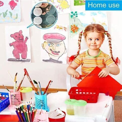 Self Adhesive Dots,1620 pcs(810 Pairs) 0.39"/10 mm Diameter Transparent Sticky Back Thin Clear Dots with Adhesive,Hook & Loop Dots with Waterproof Sticky Glue Tapes,Ideal for Classroom,Office&Home in Kuwait