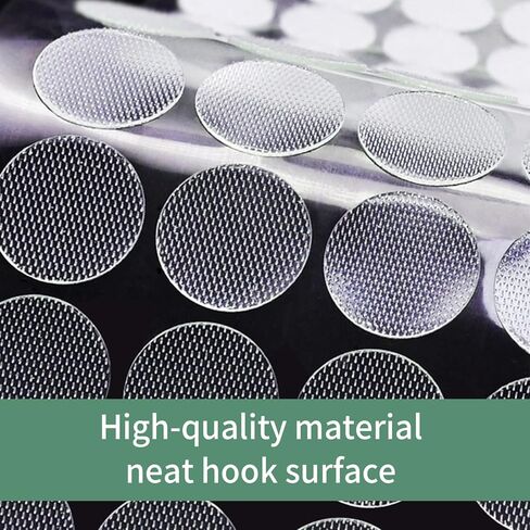 Self Adhesive Dots,1620 pcs(810 Pairs) 0.39"/10 mm Diameter Transparent Sticky Back Thin Clear Dots with Adhesive,Hook & Loop Dots with Waterproof Sticky Glue Tapes,Ideal for Classroom,Office&Home in Kuwait