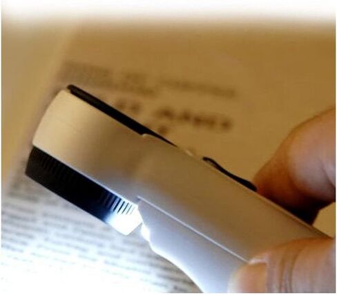 عدسة مكبرة محمولة باليد بقوة 40x عالية القوة مع ضوءين LED (أبيض مع أسود) in Kuwait