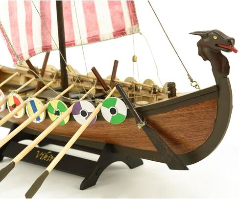 Artesanía Latina - مجموعة نماذج السفن الخشبية - المراكب الشراعية الشمالية، Drakkar Viking - موديل 19001N، مقياس 1:75 - نماذج للتجميع - مستوى البدء in Kuwait