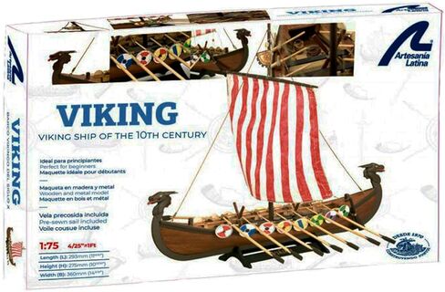 Artesanía Latina - مجموعة نماذج السفن الخشبية - المراكب الشراعية الشمالية، Drakkar Viking - موديل 19001N، مقياس 1:75 - نماذج للتجميع - مستوى البدء in Kuwait