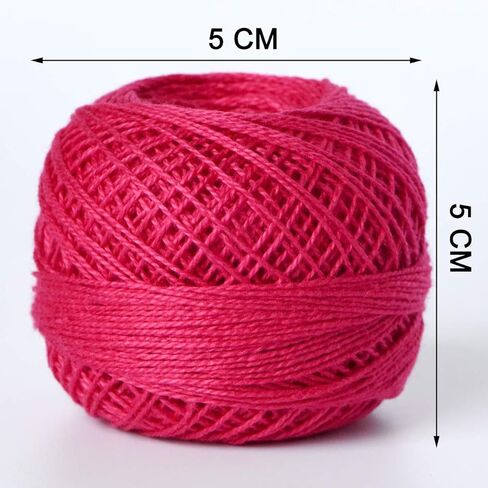 colored bird Size 8 Crochet Thread Kit Cotton Threads Balls kit 15 Popular Rainbow Colors with Knitting Needles for Beginners in Kuwait